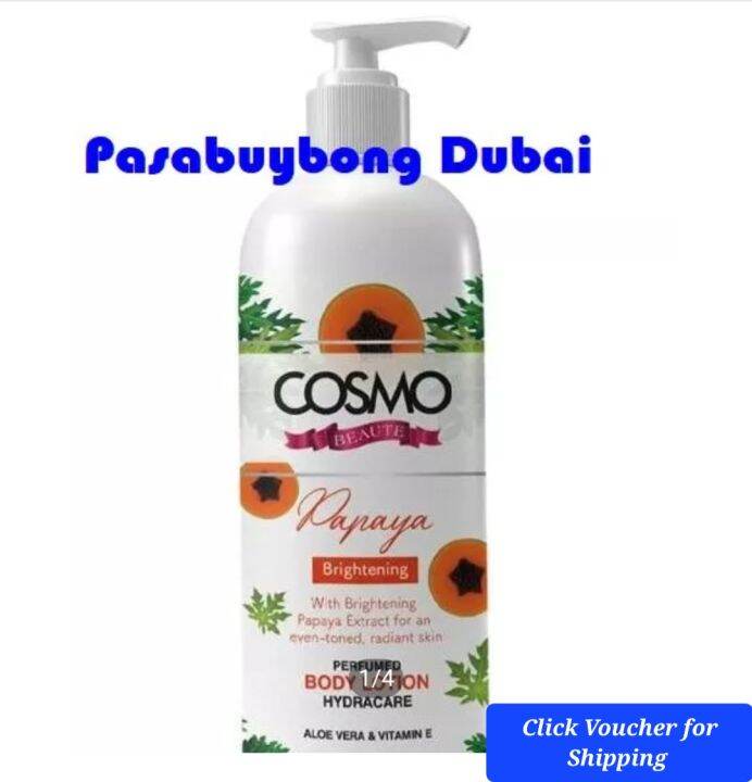 Cosmo Beaute Papaya Brightening Lotion 1000ml Dubai UAE Lazada PH