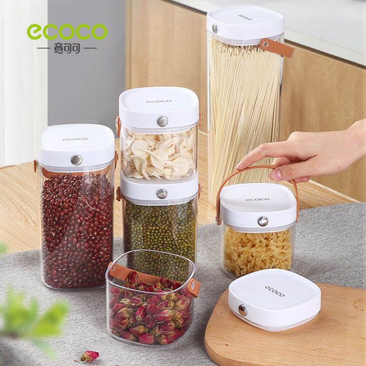 Airtight Dry Food Container Jar Canister Sealed Storage Box with Handle