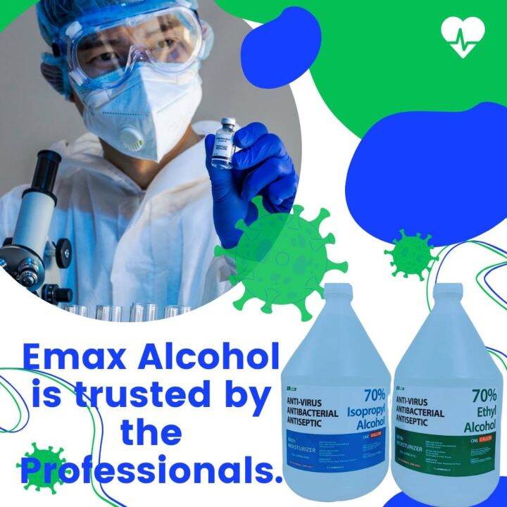 EMAX ALCOHOL 70 ETHYL ONE GALLON ( CUCUMBER MELON SCENT) FDA APPROVED Lazada PH
