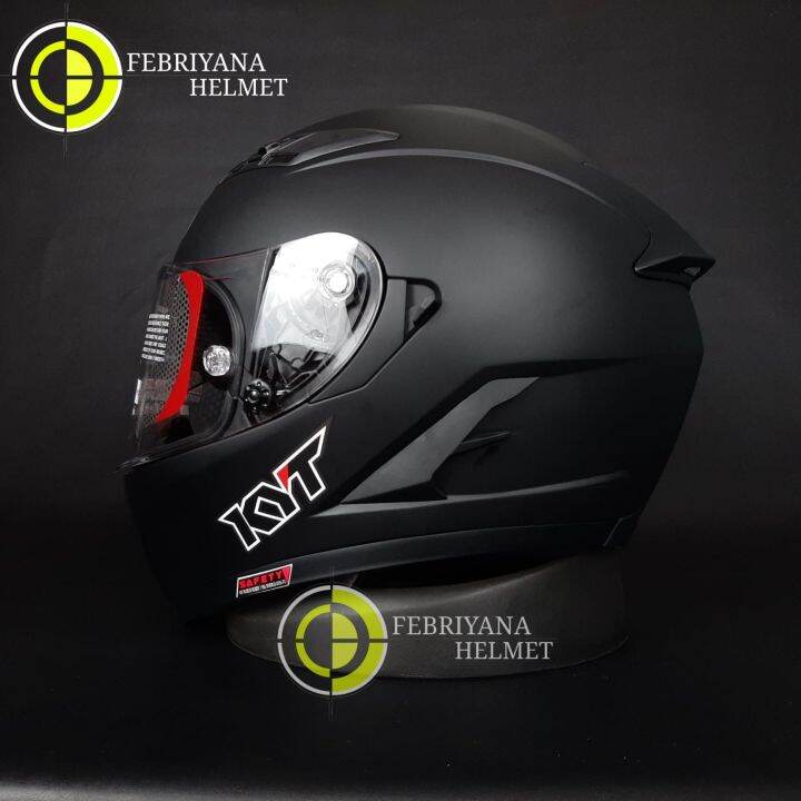 HELM KYT FALCON 2 FR SOLID BLACK DOFF Lazada Indonesia