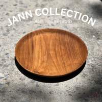 (จานไม้ 8”) จานไม้สัก จานสลัด จานไม้ใส่อาหาร จานไม้ จานไม้ทรงกลม [JANN COLLECTION] ?