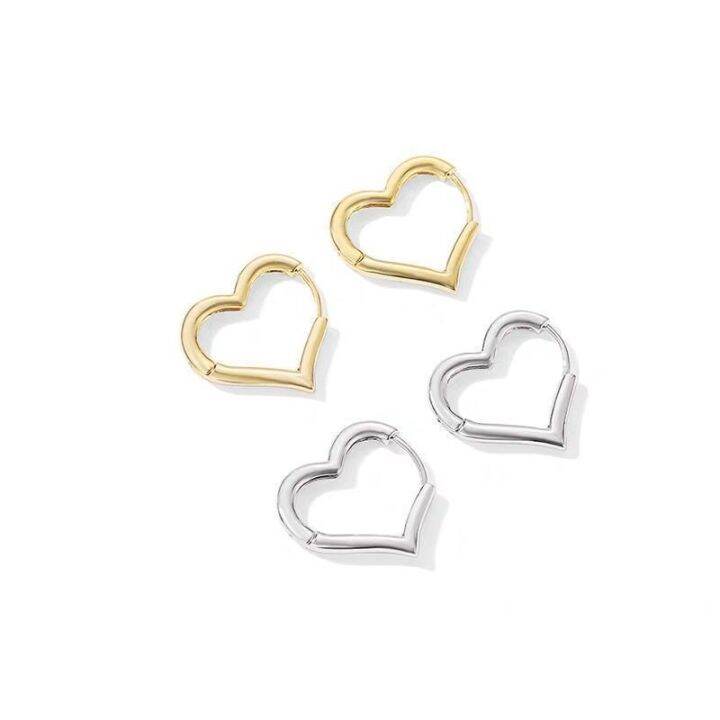 เครื่องประดับ COCOJEWELRY สีเงิน925เว้า-นูนต่างหูห่วงเรขาคณิตยุโรปและ ...