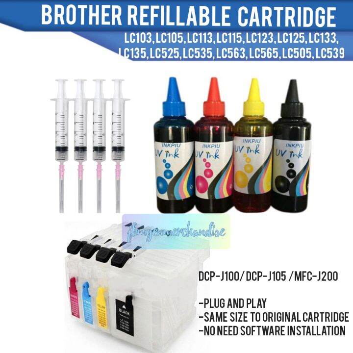 Brother J100 J105 J200 Continuous Refillable Cartridge | Lazada PH