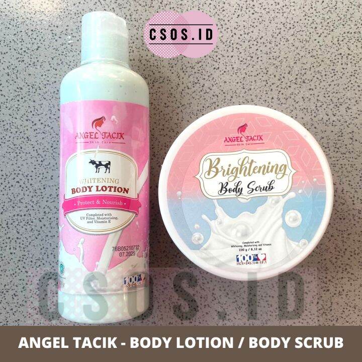 READY ANGEL TACIK BODY LOTION DAN BODY SCRUB ORIGINAL ANGEL TACIK