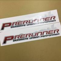 ?สติกเกอร์ PRERUNNER ติดข้างท้ายกระบะ TOYOTA VIGO SMART รุ่น 2 ปี 2008 (ขนาดเท่ากับของเดิมที่มากับรถ) ราคาแพ็คคู่ 2ชิ้น