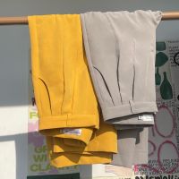 Everymoment.bkk - Fille Pants “Mustard &amp; Strom Gray”