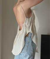 Pleated camisole (สายปรับผูกได้ตามขนาดตัวค่ะ)