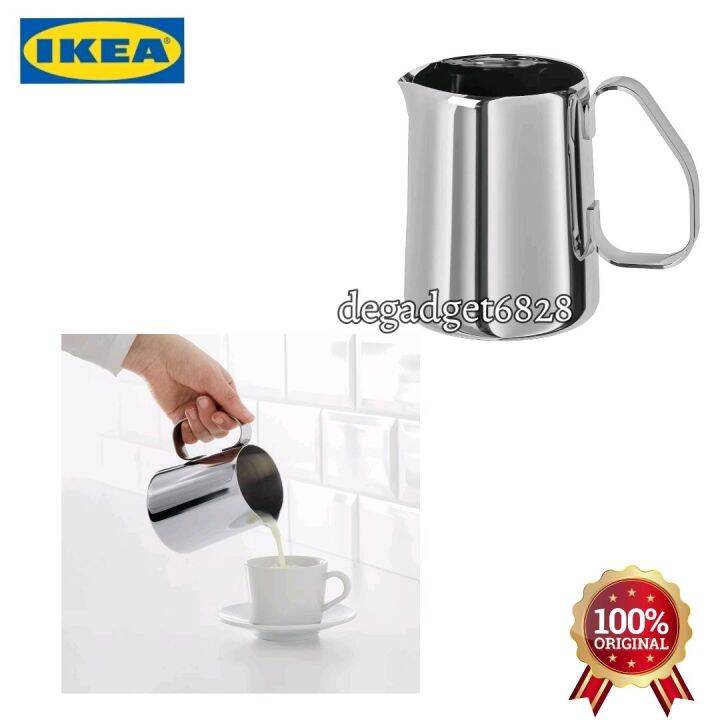 IKEA MATTLIG Milkfrothing jug, stainless steel 0.5 l Lazada