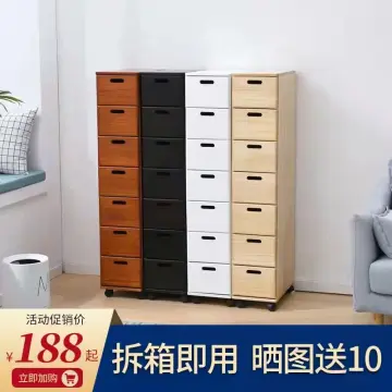 Bathroom Storage Cabinet Narrow Slot Locker Bathroom Balcony Waterproof  Plastic Slotted Cabinet Drawer Side Cabinet