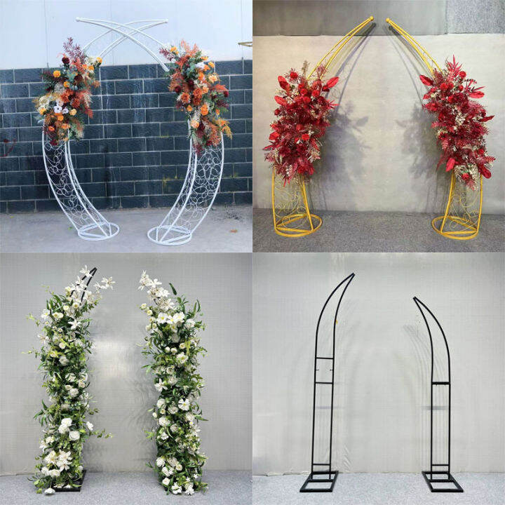 New Wedding Props Iron Arch Flower Stand Vine Climbing Stand Outdoor