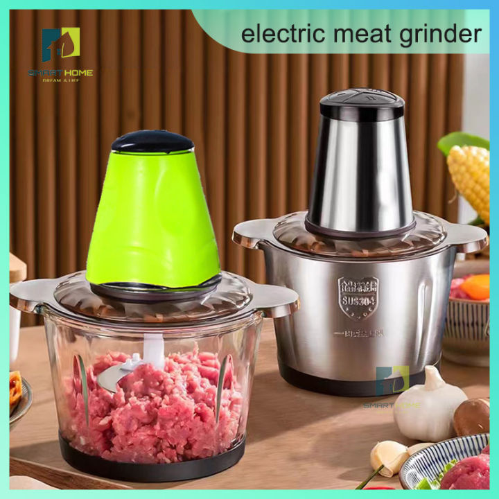 4 In 1 Handheld Electric Vegetable Cutter Set Multifunctional automatic  meat grinder cut pressure pulling garlic stirrer