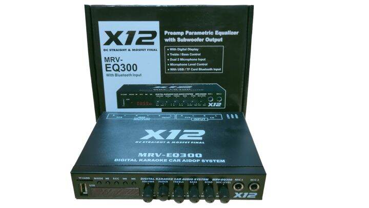 X12 MRV-EQ300 Preamp parametric equalizer with subwoofer output, Mic ...