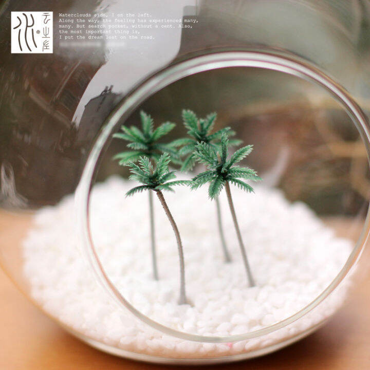 มอสเครื่องประดับภูมิทัศน์ขนาดเล็กด้านซ้ายของเมฆน้ำวัสดุ-diy-ของตกแต่งภูมิทัศน์ต้นเชอร์รี่ต้นไม้ดอกท้อมินิ