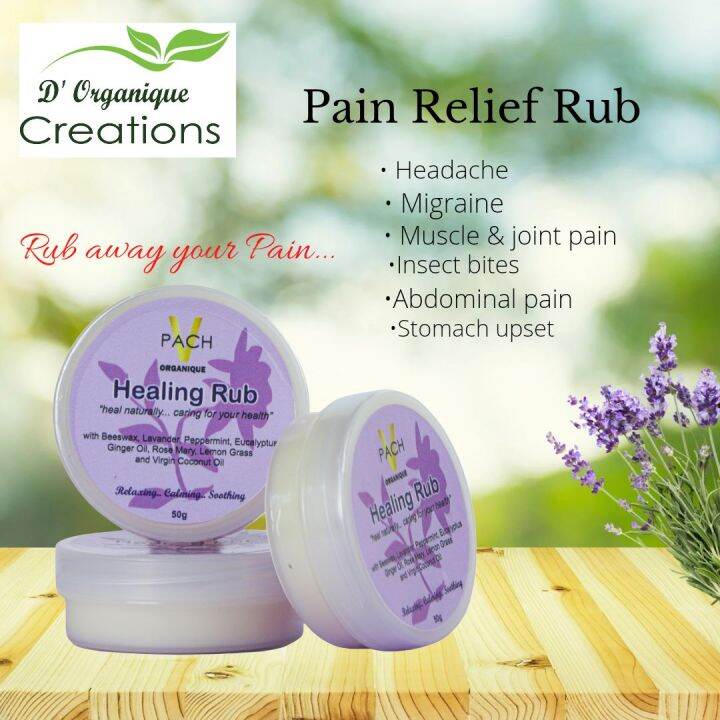 HEALING RUB (Migraine,Headache,Muscle and Joint Pain,Stress Relief,Rheumatism and Insect bite