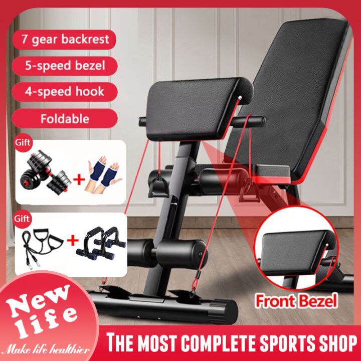 Household dumbbell bench folding situp board fitness equipment (luxury