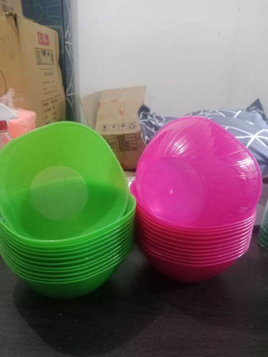 Mangkok Mangkuk Plastik Jumbo Warna Murah 12pcs Lazada Indonesia