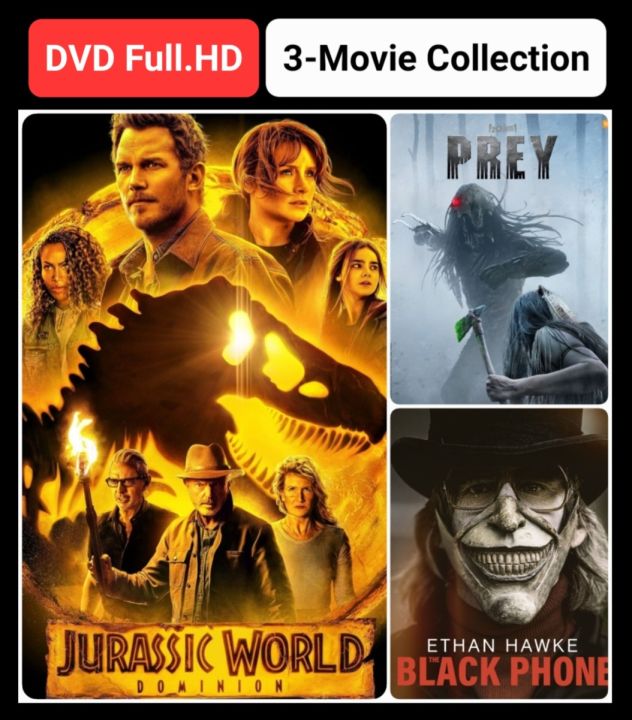 dvd-hd-หนังใหม่-3เรื่อง-3-แผ่น-jurassic-world3-prey-theblackphone-เสียงอังกฤษ5-1-บรรยายไทย-อังกฤษ