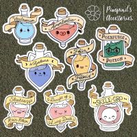 ʕ •ᴥ•ʔ ✿ พร้อมส่ง : เข็มกลัดลายเซ็ทขวดยาหลากสี | Multi Color Medicine Bottle Enamel Brooch Pin Set.