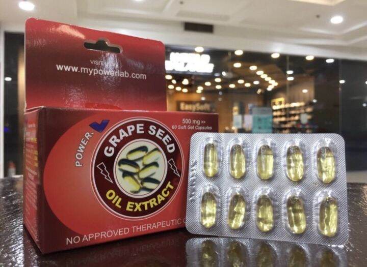 POWER V GRAPESEED CAPSULES 60capsules in a box(Original) Lazada PH