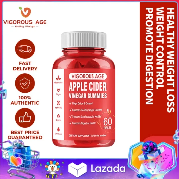 Vigorous Age Apple Cider Vinegar Gummies WeightControl Collagen Gummies
