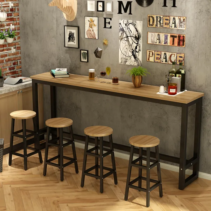 Simple Modern Wall Bar Counter Home Living Room Small Bar Counter Long ...