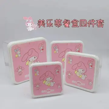 Sanrio Hello Kitty Pink Square Bento Box