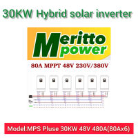 30KW Hybrid solar inverter 48V 420A(80Ax6)MPPT 145VDC