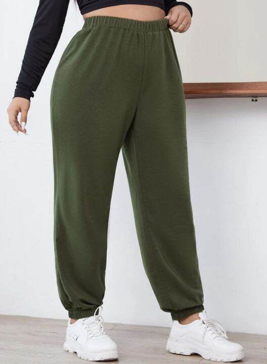 Jogger pants plus size highwaist mall quality Lazada PH