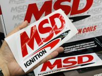 สติ๊กเกอร์ Sticker MSD ignition แท้ usa สติ้กเกอร์คอยล์ แบบนูนมีมิติ  สวยมาก เอ็มเอสดี คอยล์  คอยล์จุดระเบิดหัวเทียน