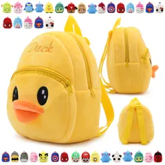 Yellow Duck Shape Children School Bag Suitable For Daily School Life