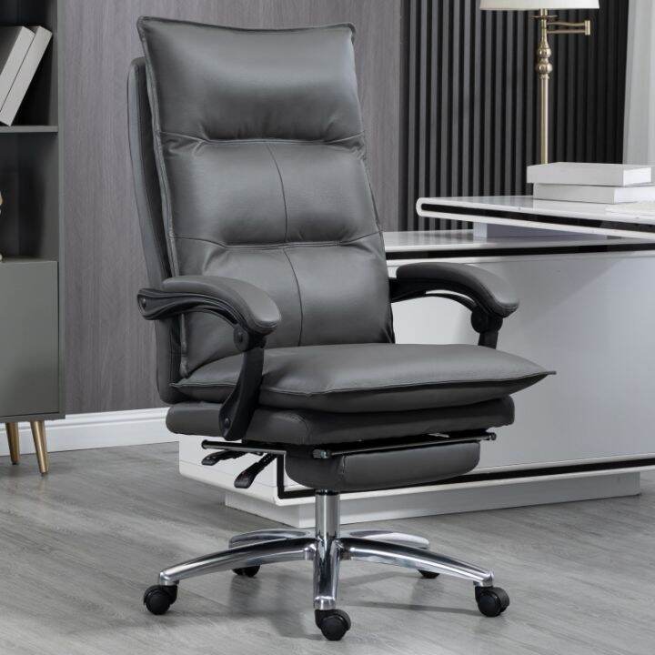 Office Chair Comfortable LongSitting Leather Boss Chair Reclining Nap