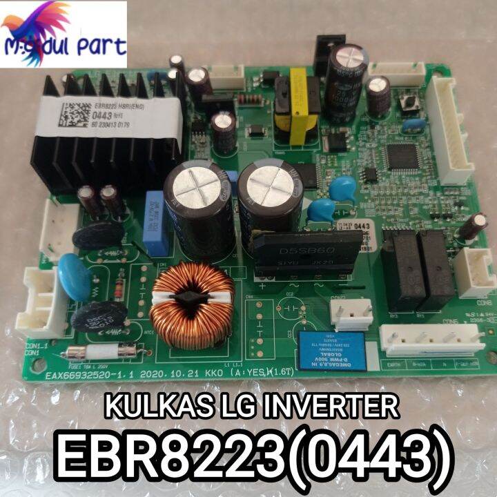 MODUL PCB KULKAS LG INVERTER EBR8223-0443 UNTUK 2PINTU ORIGINAL PRODUK ...