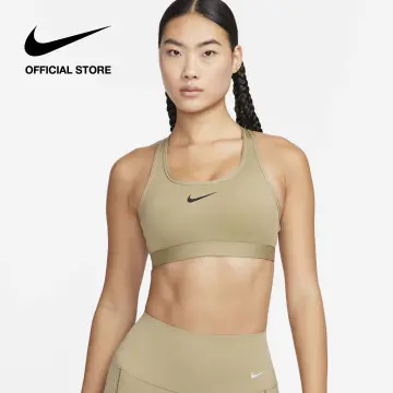Nike Women's Swoosh Mediem Sport Bra - Neutral Olive