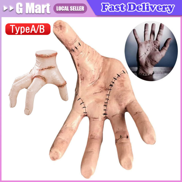 The Addams Family Wednesday Thing Hand Ornament Latex Figurine Toy