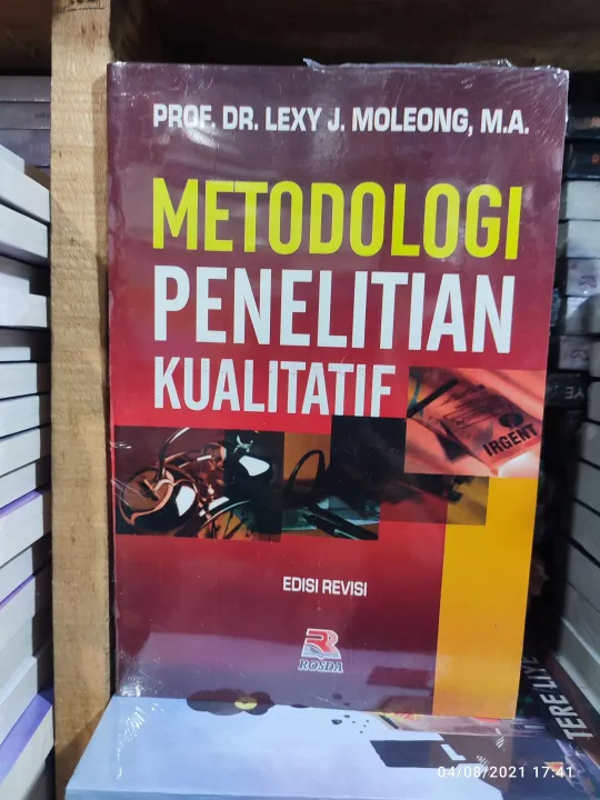 Buku Metodologi Penelitian Kualitatif Edisi Revisi By Prof Dr Lexy J