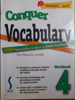 หนังสือมือสอง เกรดเฉลี่ย ภาษาอังกฤษ Conquer Vocabulary...1000 Stamulating Queations to Master Vocabulary For Primary Levels...teacher work...Singapore