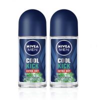 NIVEA นีเวีย เมน คูลคิก คูลเฟรช โรลออน ระงับกลิ่นกาย สำหรับผู้ชาย 50 มล. 2 ชิ้น cool fresh