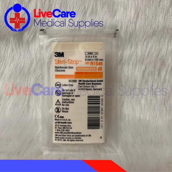 3M SteriStrip R1546; Reinforced skin closure; 6mm x 100mm; SterileR