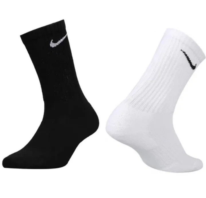 1pair Mid Cut Black /White Basketball socks for Men | Lazada PH