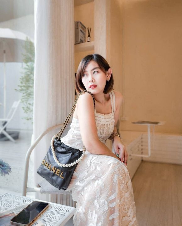 กระเป๋า-chanel-22-mini-สายไข่มุกรุ่นโคตรฮิต