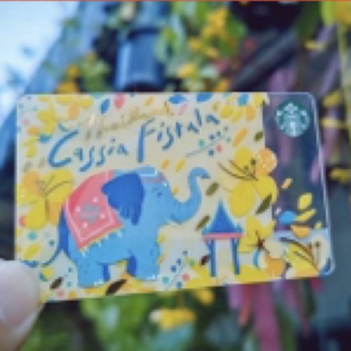 บัตรstarbucks-บัตรไม่ขูดพิน-ไม่มีเงินในบัตร-พร้อมซอง