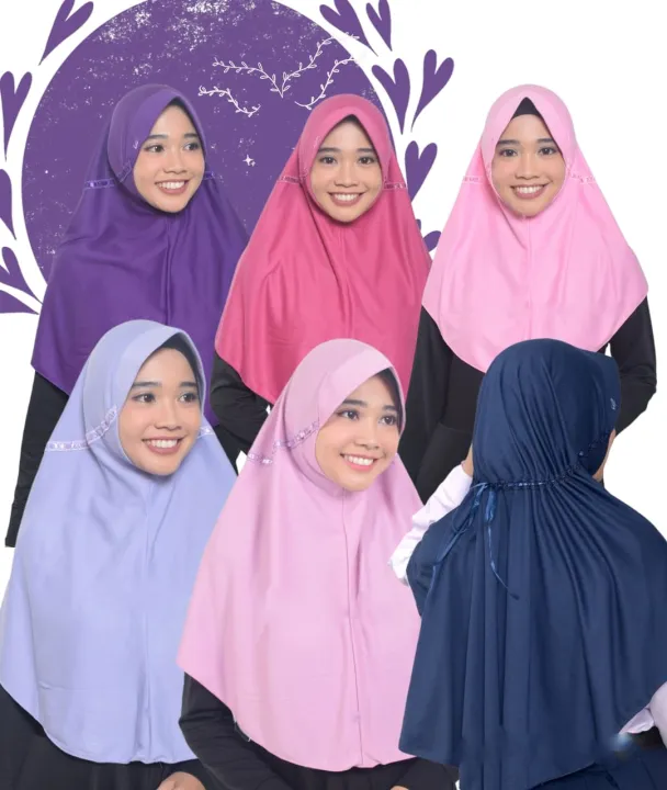 Jilbab Sekolah Model Rabbani Premium Pita Serut Bergo Instan Anak ...