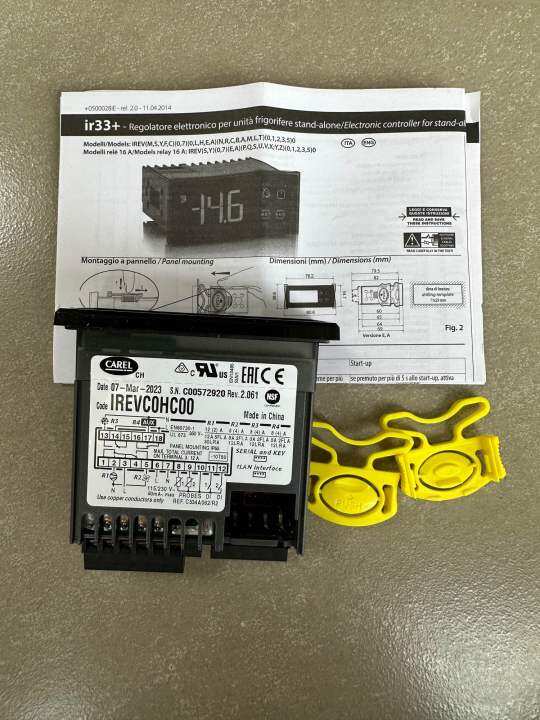 Carel IREVC0HC00 ,รุ่นใหม่ ใช้แทนIR33C0HB00,Temperature Controller, 4 ...