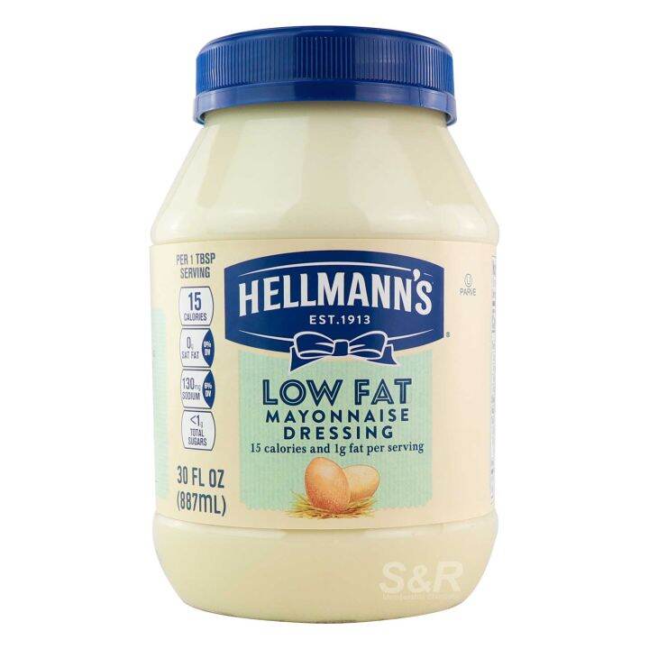 Hellman's Low Fat Mayonnaise Dressing 887mL Lazada PH