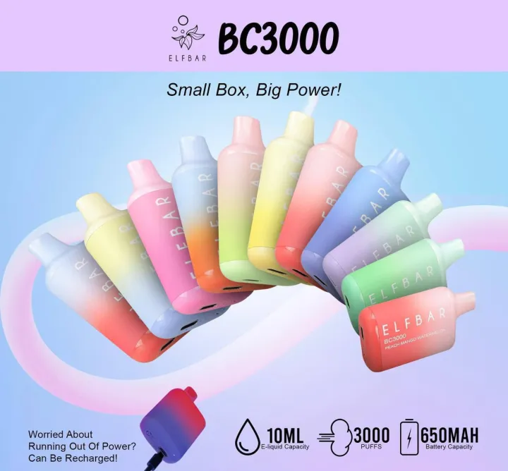 ELF BAR BC3000 DISPOSABLE POD RECHARGEABLE ELF BAR 3000PUFF Lazada