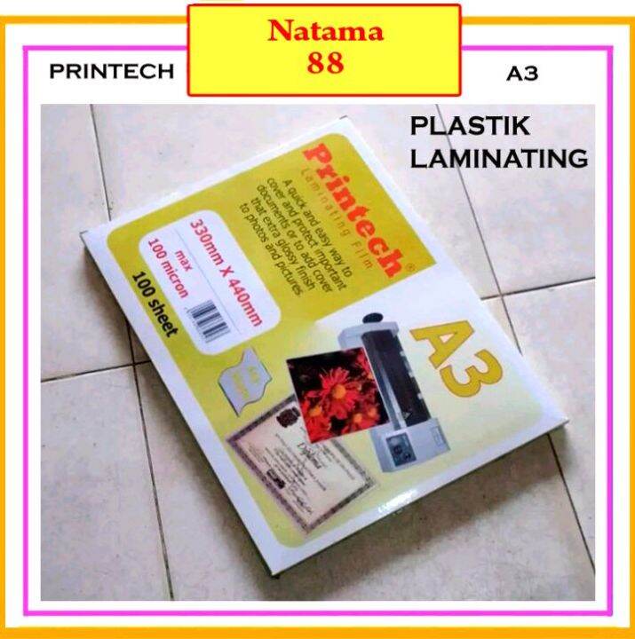 Plastik Laminating Ukuran A3 Per 20 Lembar ( Packing Aman ) Lazada