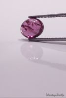 #Rhodolite #Garnet #โรโดไลท์ #โกเมน #Pinkish #Purplish #สีม่วงอมชมพู 0.83 ct size 6.0x5.0x2.4 mm