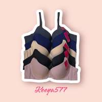 Keeya557 เสื้อชั้นในมีโครงฟองบางตรงกลางมีเพชร