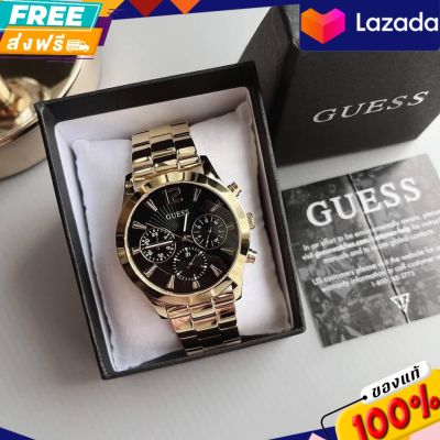 นาฬิกาข้อมือ Guess Ladies Skylar Watch
สาย Stainless สีทอง หน้าปัดดำ
ขนาด 42 มิล