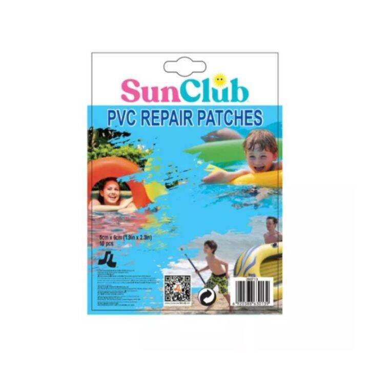 10 Pieces Set Swimming Float Repair Kit PVC Repair Patch Glue Kit